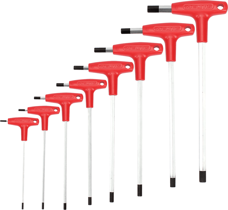İzeltaş Hex Key Wrench T-Handle Set (8 Pcs, mm)