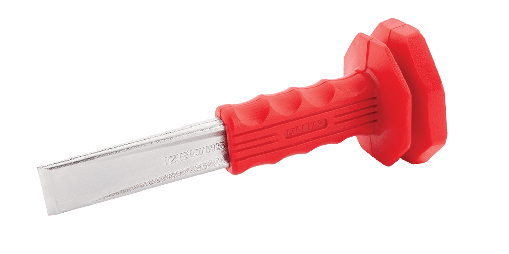 İzeltaş Flat Cold Chisel (With Safety Handle) 250 mm