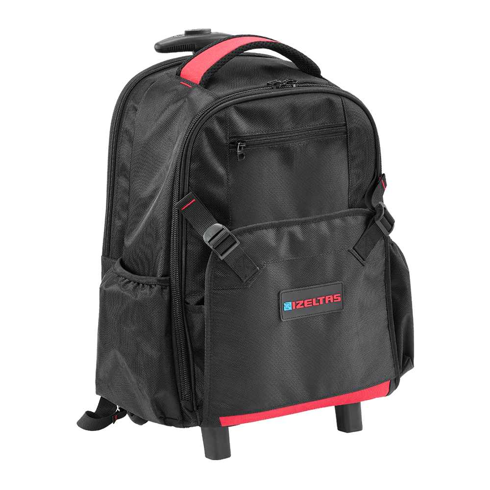 İzeltaş Tool Backpack with Wheels and Pull Handle