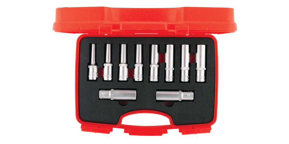 İzeltaş 1/2” Deep Socket Set (10 pcs mm)