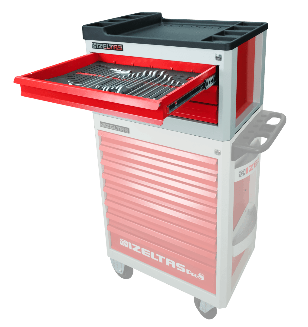 İzeltaş Pro Series Workshop Trolley Top Unit With 3 Drawers