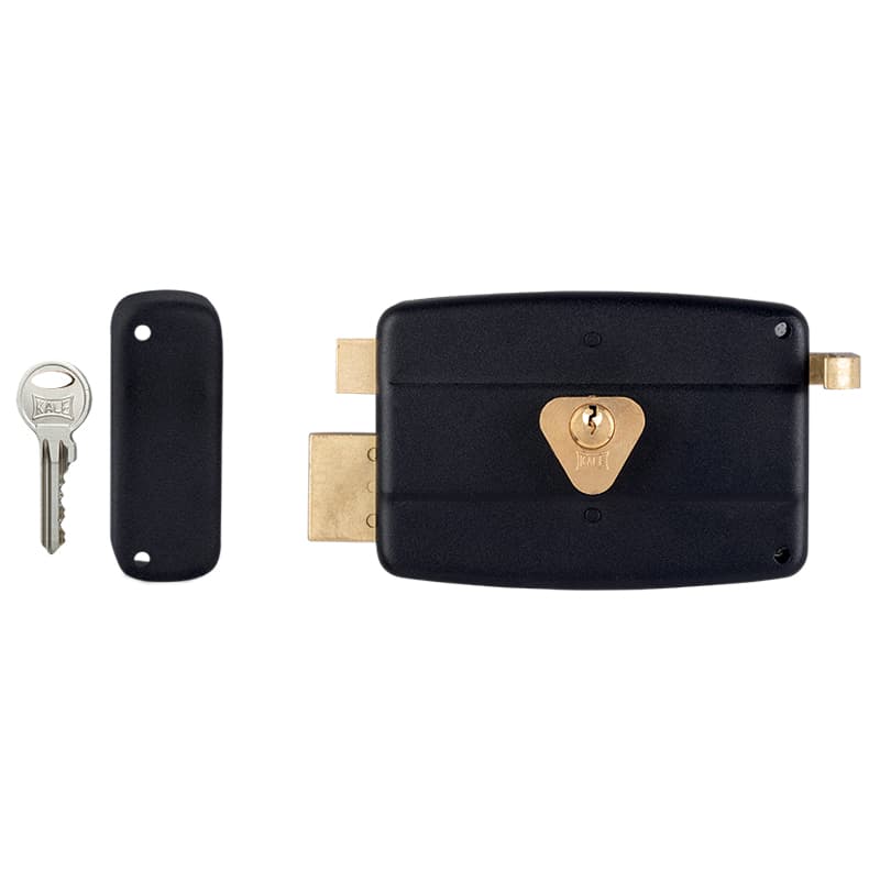 Kale Surface-Mounted Rim Lock/NO:14-10-12 Wooden and Metal Doors, Standard Cylinder 157 A/B/C
