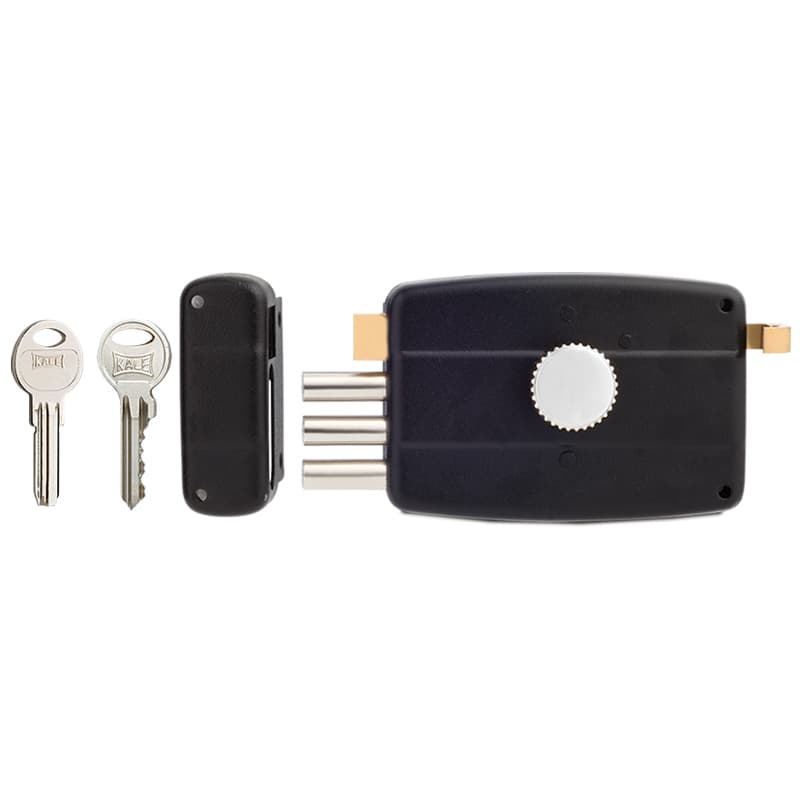 Kale Surface-Mounted Rim Lock/NO:14-12 Wooden and Metal Doors, Standard Cylinder, Thumbturn 157 A 3MT/C 3MT