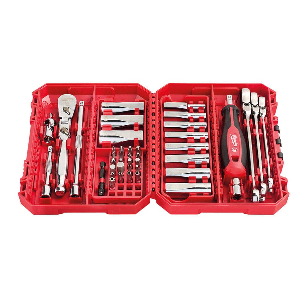 Milwaukee 42 Parça 1/4" Cırcır ve Tornavida Kollu Lokma Seti