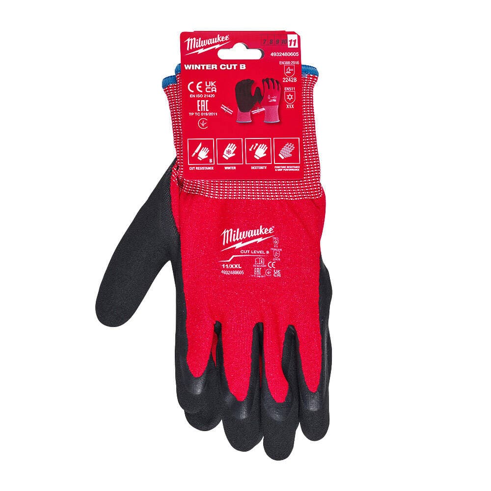 Milwaukee 2. Derece Kesik Korumalı Kışlık Nitril Eldiven - 11/Xxl