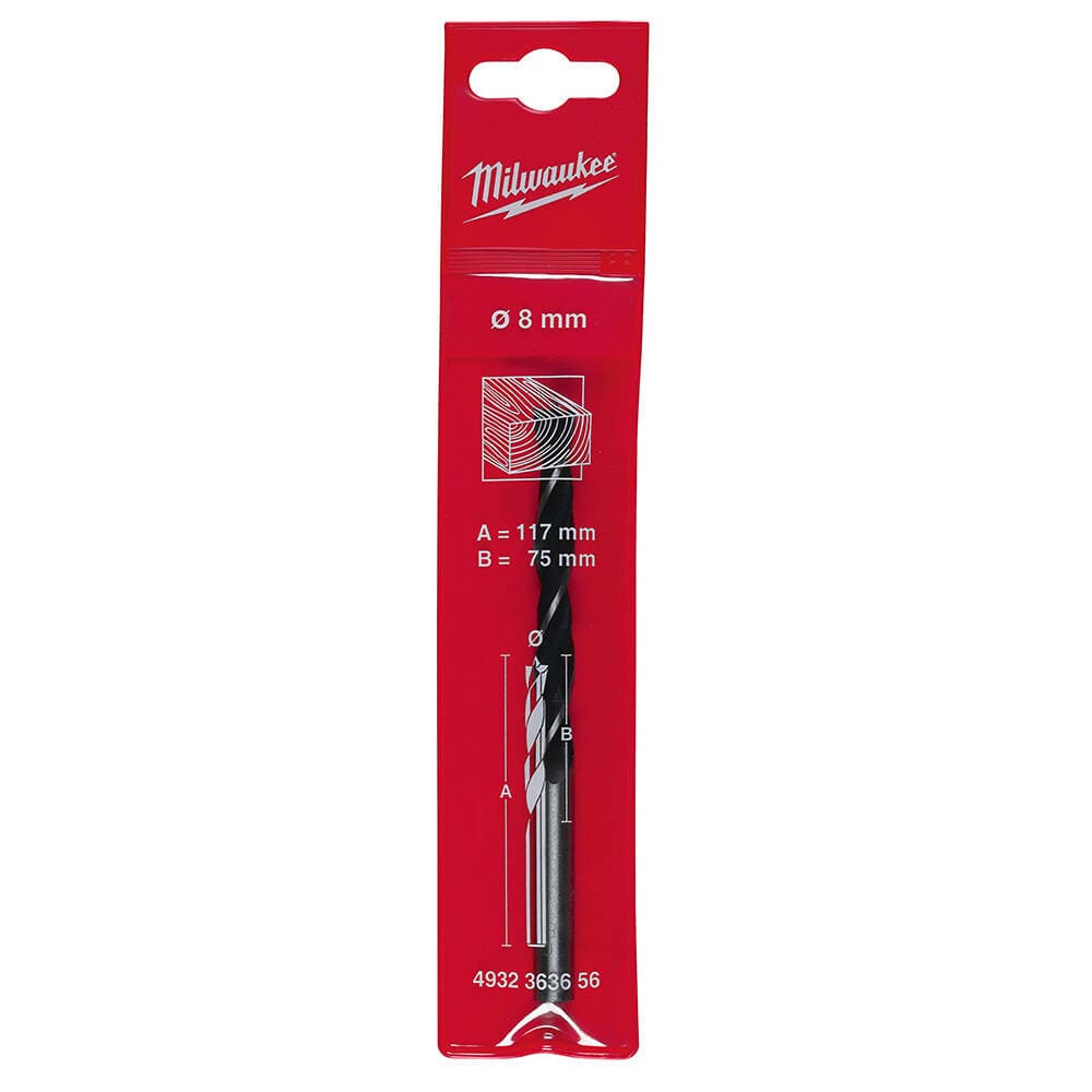 Milwaukee 8.0x117 mm Klasik Seri Ahşap Matkap Ucu