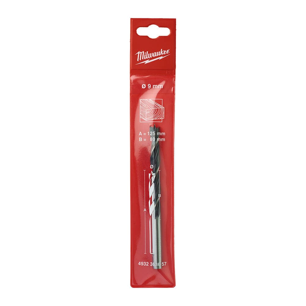 Milwaukee 9.0x125 mm Klasik Seri Ahşap Matkap Ucu