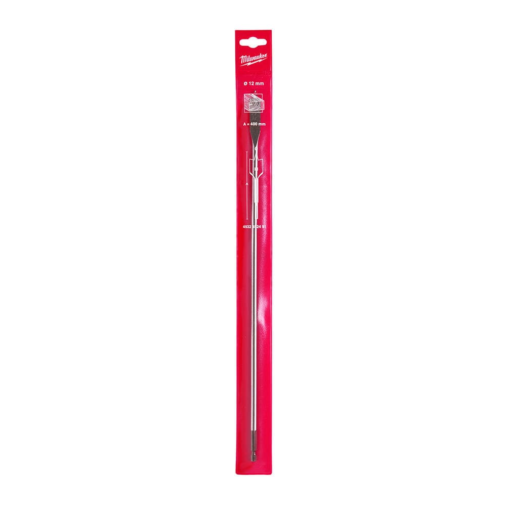 Milwaukee 12x400 mm Yaprak Seri Ahşap Matkap Ucu