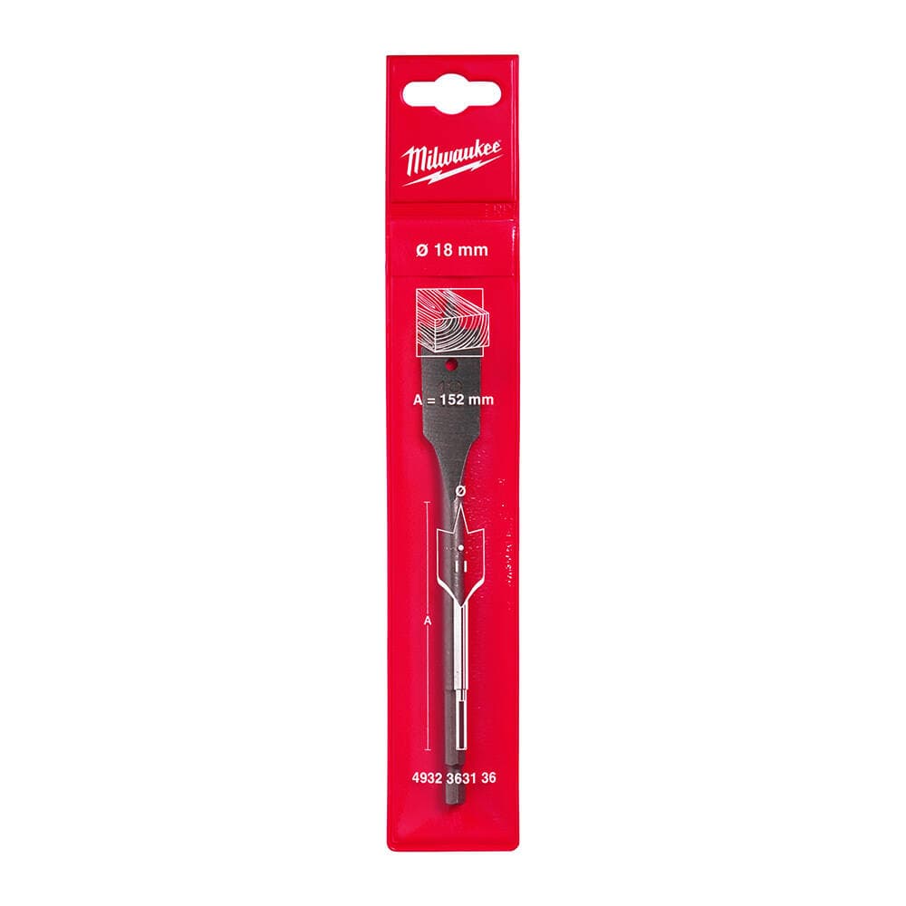 Milwaukee 18x160 mm Yaprak Seri Ahşap Matkap Ucu