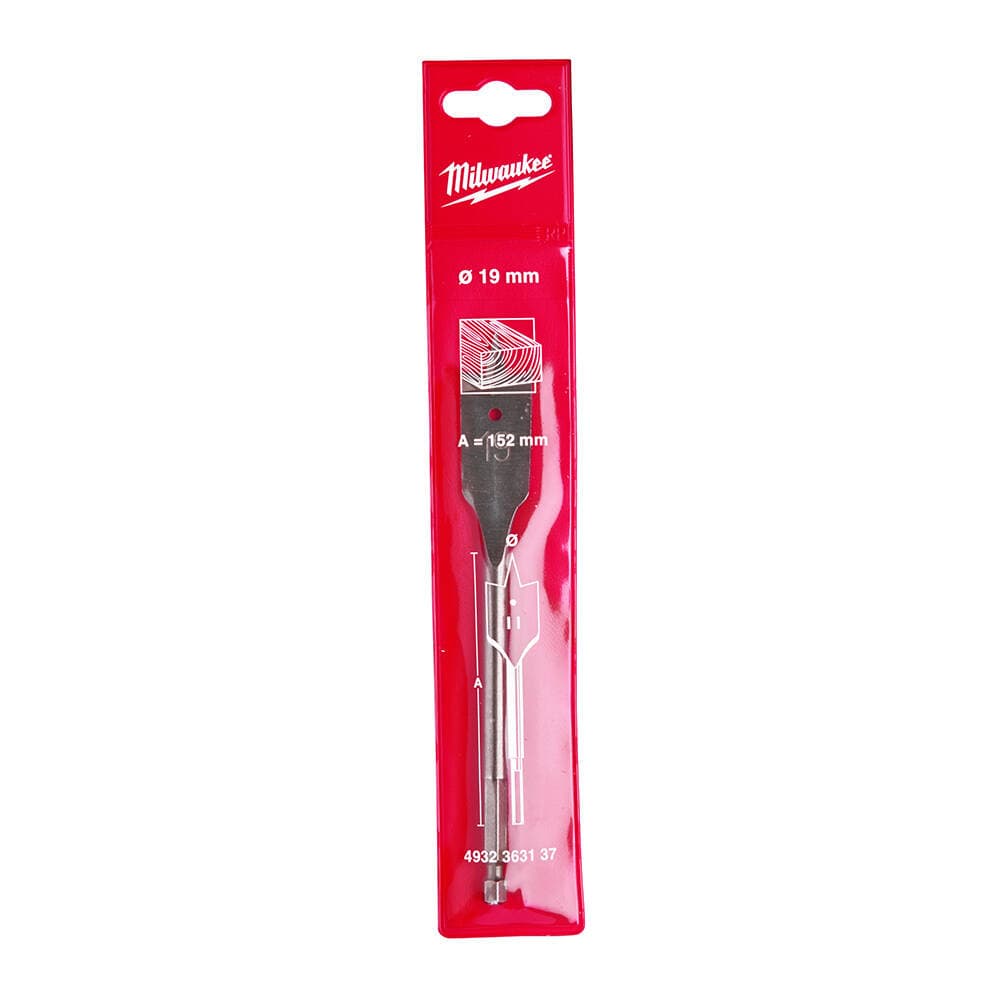 Milwaukee 19x160 mm Yaprak Seri Ahşap Matkap Ucu