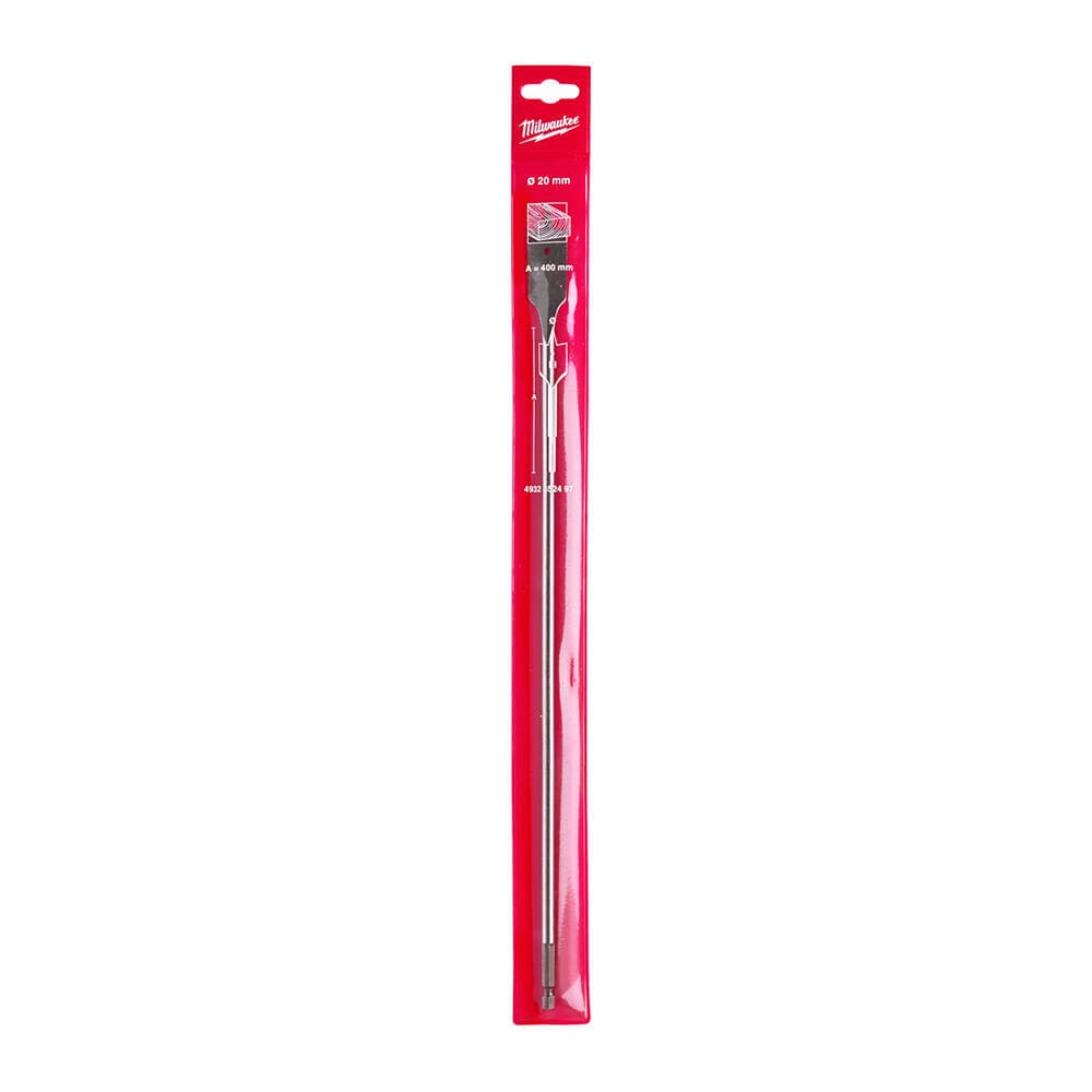 Milwaukee 20x400 mm Yaprak Seri Ahşap Matkap Ucu