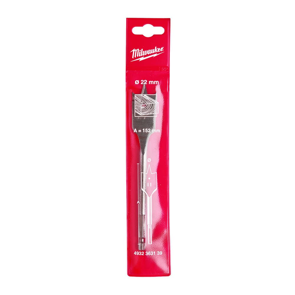Milwaukee 22x160 mm Yaprak Seri Ahşap Matkap Ucu
