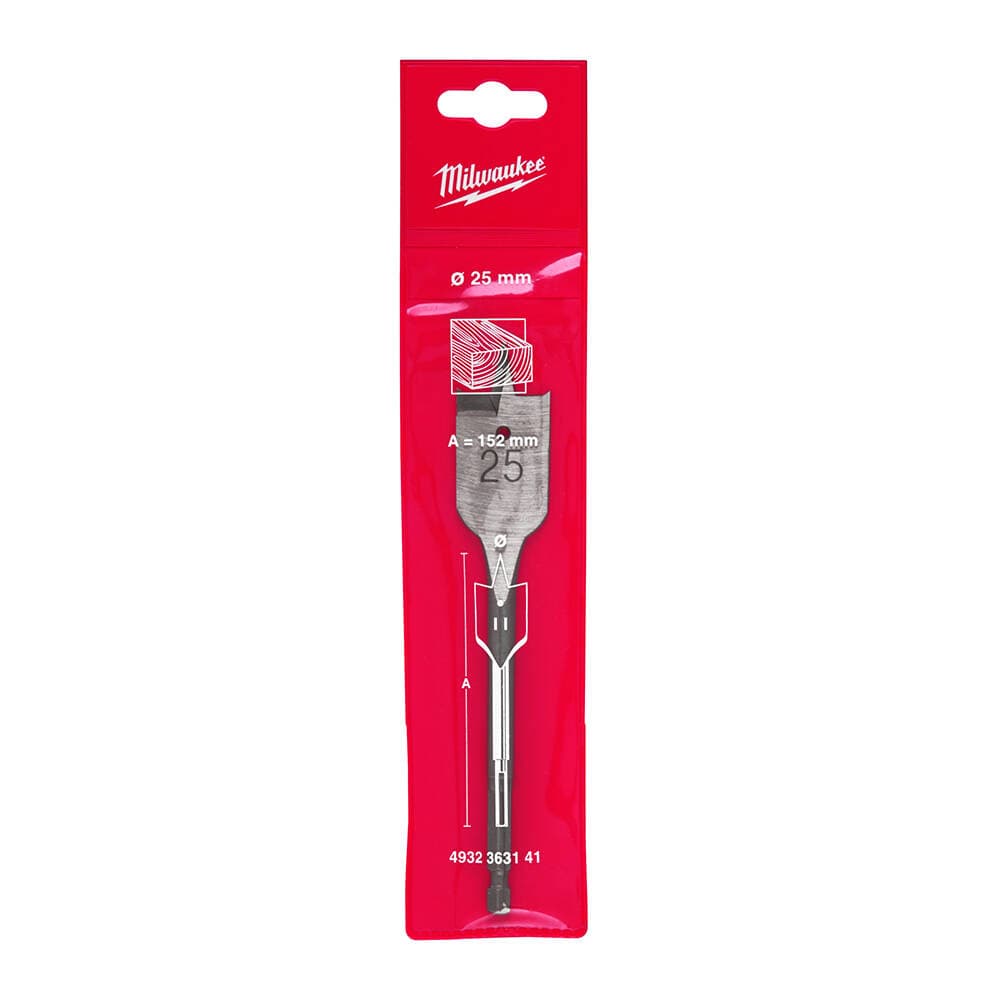 Milwaukee 25x160 mm Yaprak Seri Ahşap Matkap Ucu