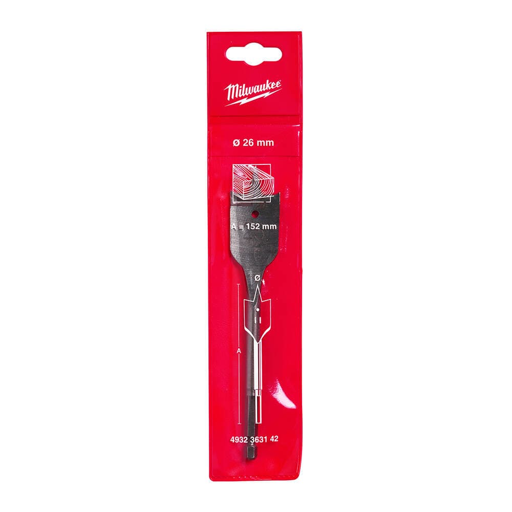 Milwaukee 26x160 mm Yaprak Seri Ahşap Matkap Ucu