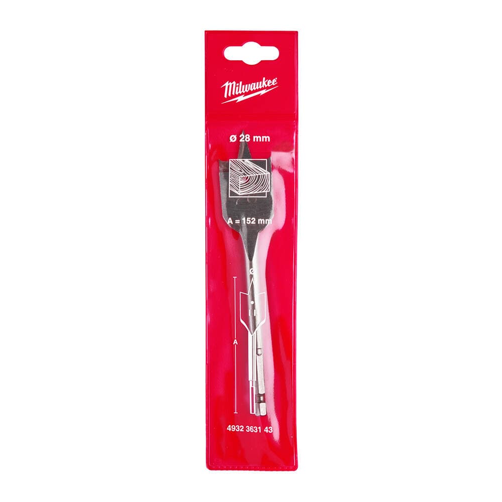 Milwaukee 28x160 mm Yaprak Seri Ahşap Matkap Ucu