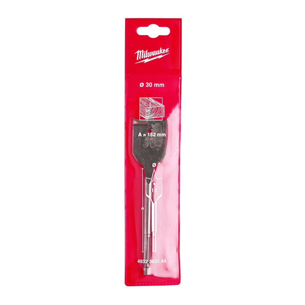 Milwaukee 30x160 mm Yaprak Seri Ahşap Matkap Ucu