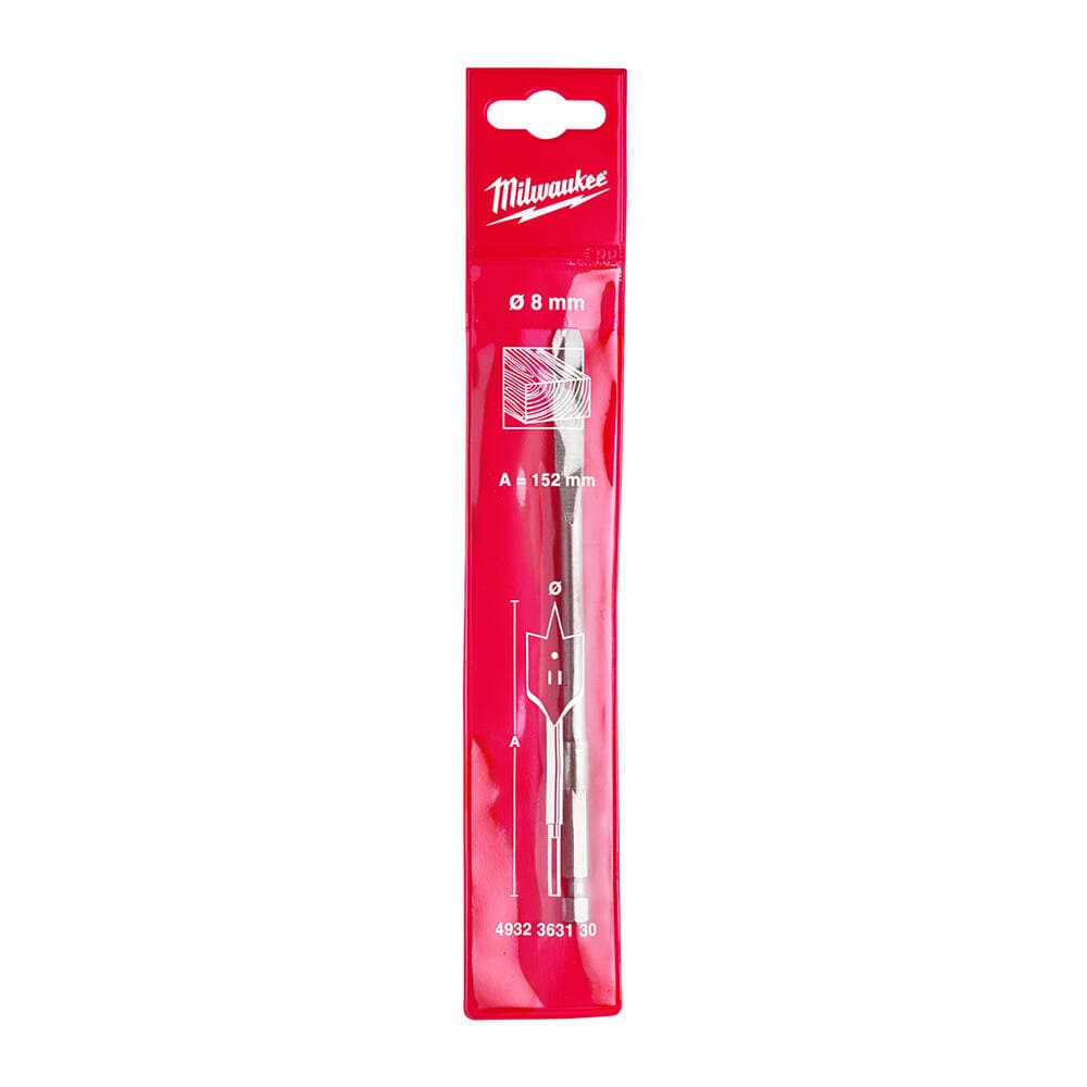 Milwaukee 8x160 mm Yaprak Seri Ahşap Matkap Ucu