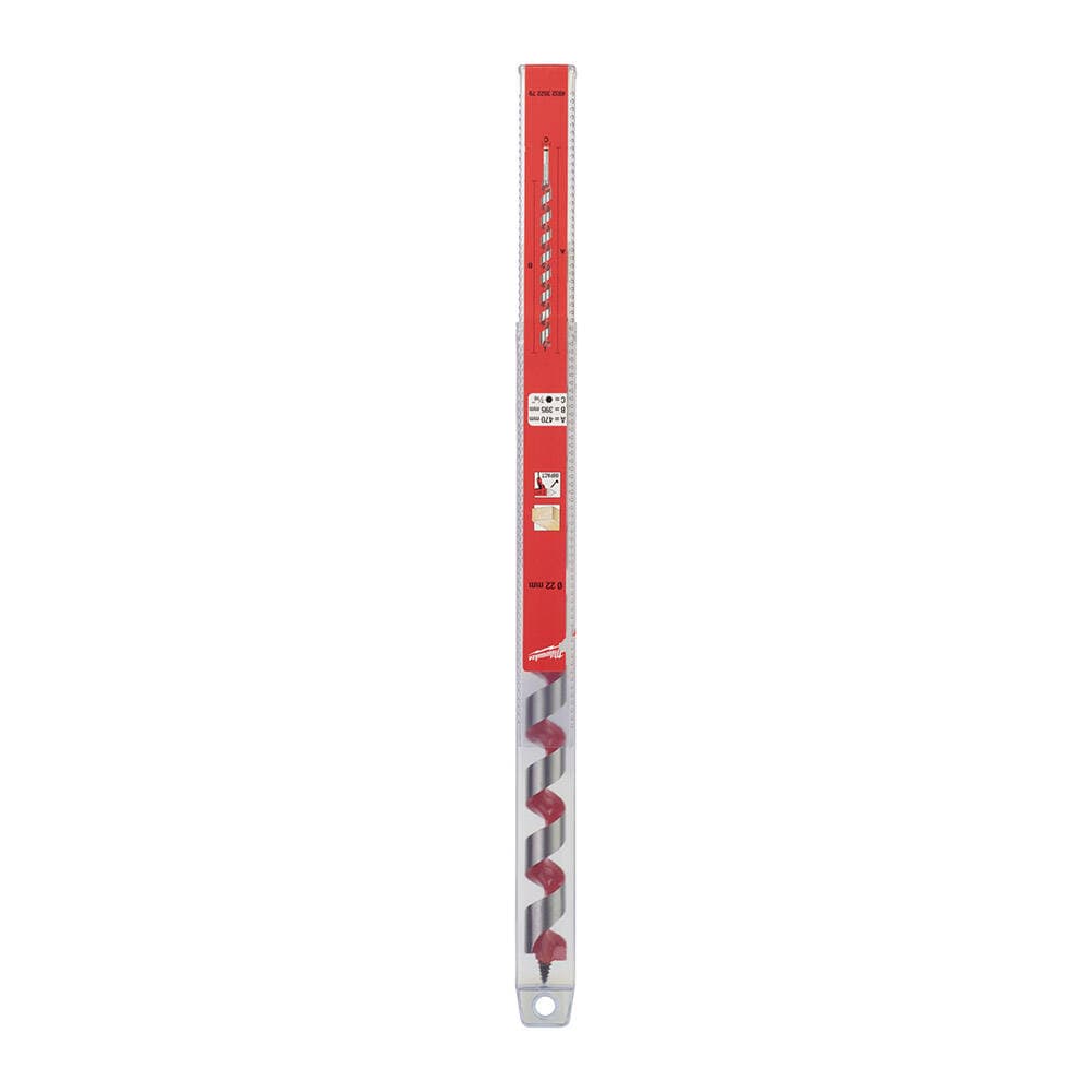 Milwaukee 22 mm x 474 mm Yılan Seri Darbeli Ahşap Matkap Ucu
