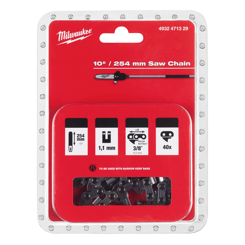 Milwaukee 3/8 x 254 x 1.1 Akülü Orman Motoru Yedek Zinciri