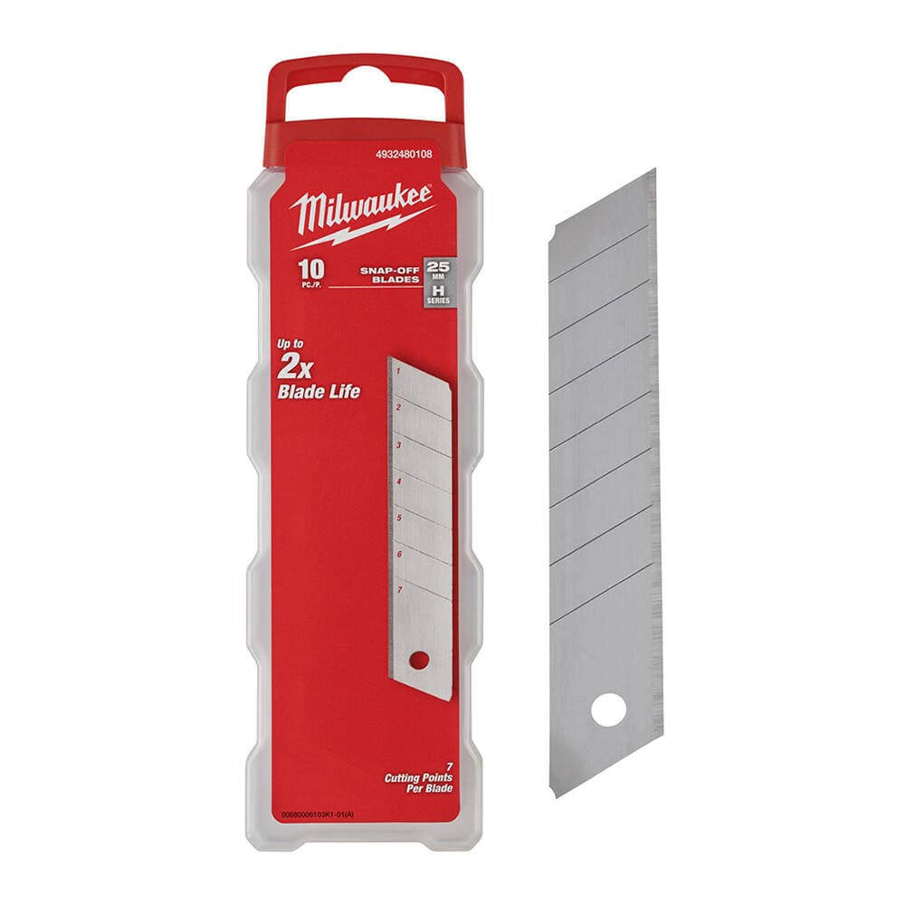Milwaukee 25 mm Ayarlı Maket Bıçak Yedeği - 10'lu