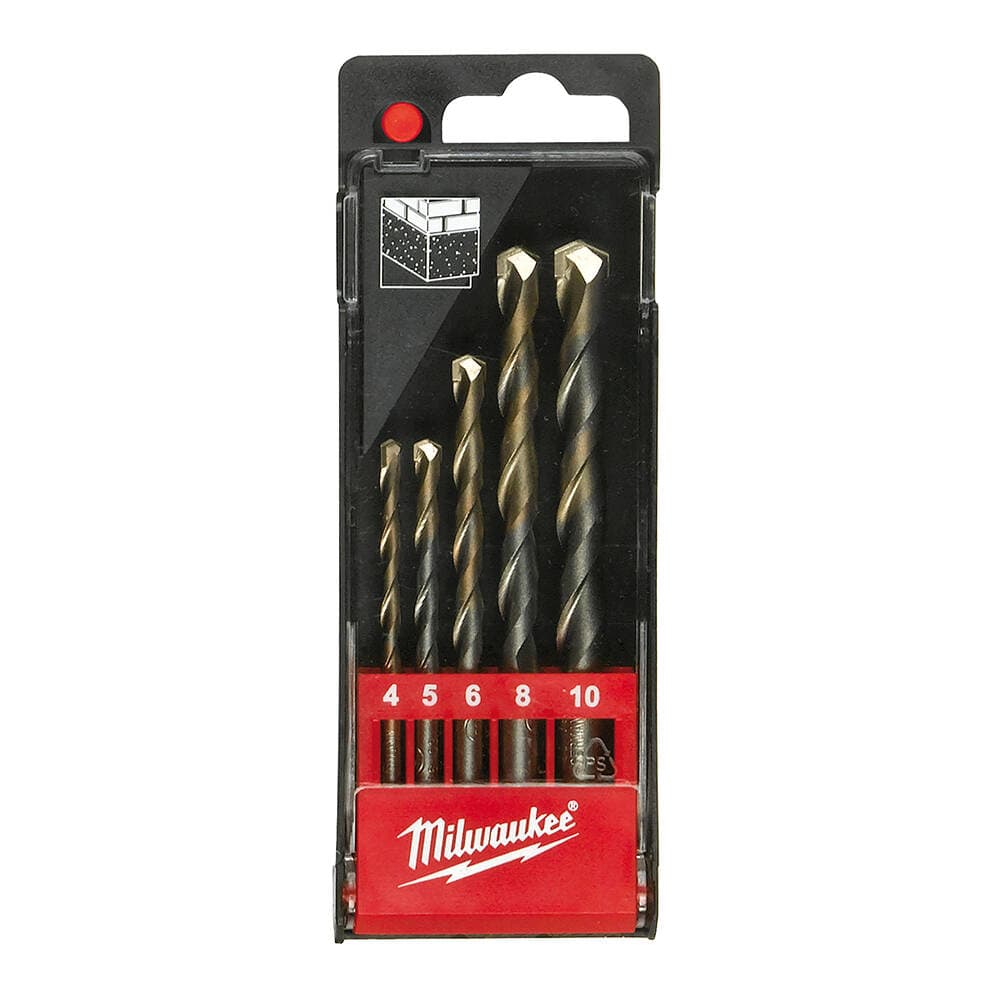 Milwaukee 5 Parça Beton Matkap Ucu Seti 4.5.6.8.10 mm