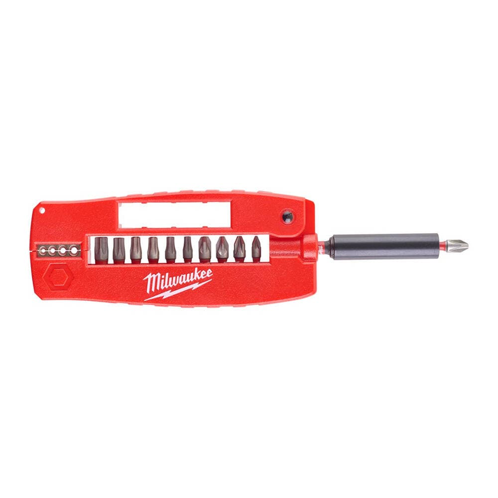 Milwaukee 12 Piece Screwdriver Bit Set + Screwdriver + Cable Stripping 12'li