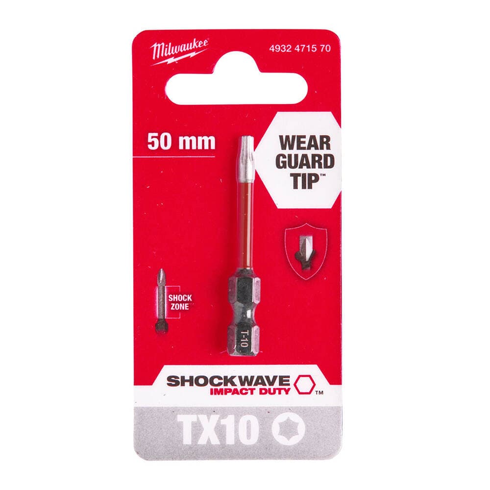 Milwaukee TX10 50 mm Shockwave Bits Uç