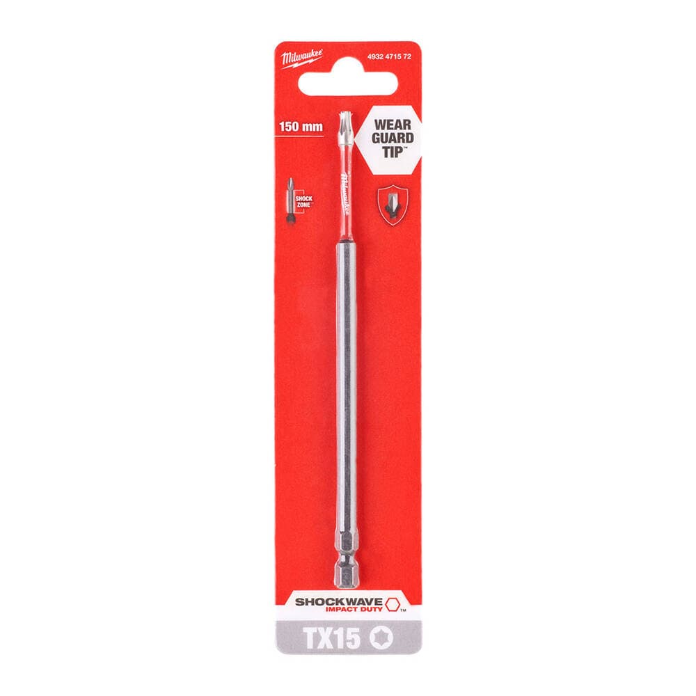 Milwaukee Tx15 150 mm Shockwave Bits Uç