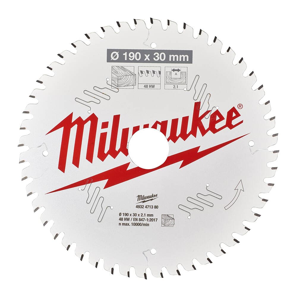 Milwaukee 190x30x2.1 mm Daire Testere