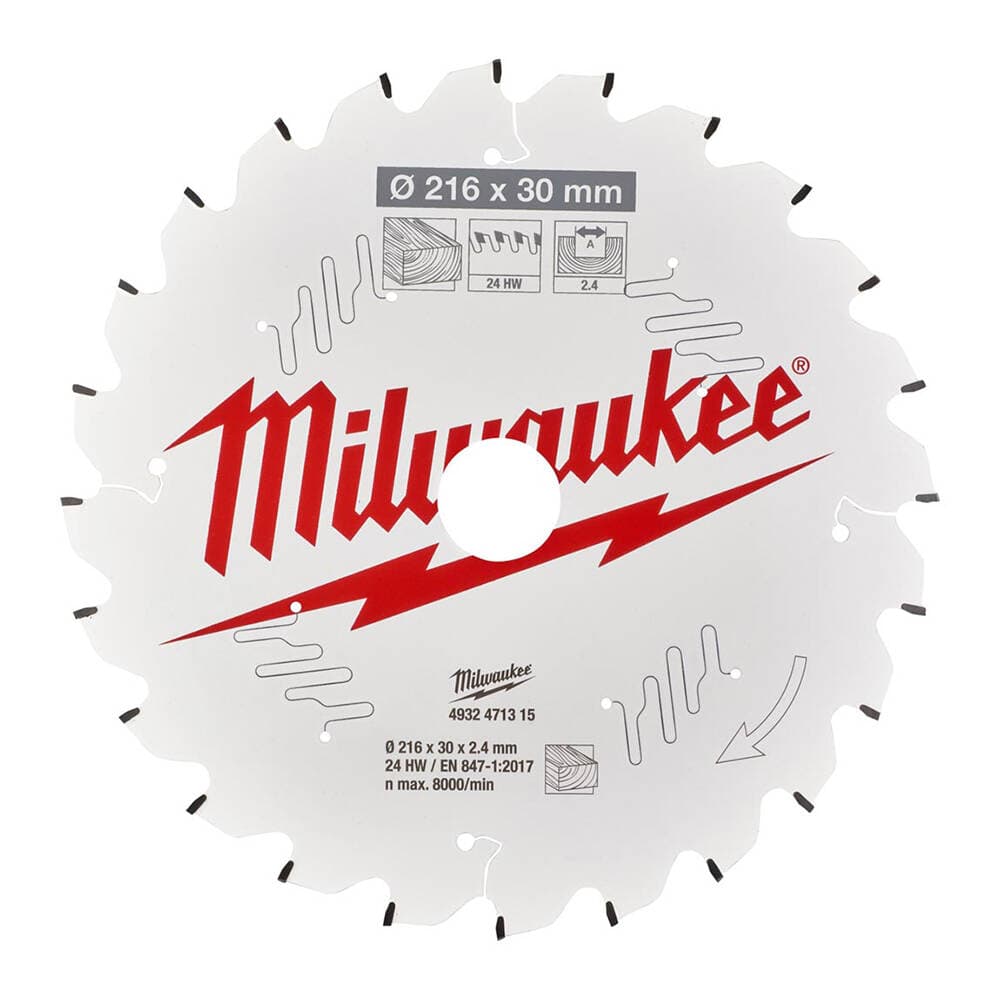 Milwaukee 216x30x2.4x24 ATBN Daire Testere - Ahşap