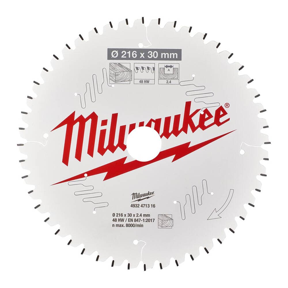 Milwaukee 216x30x2.4x48 ATBN Daire Testere - Ahşap