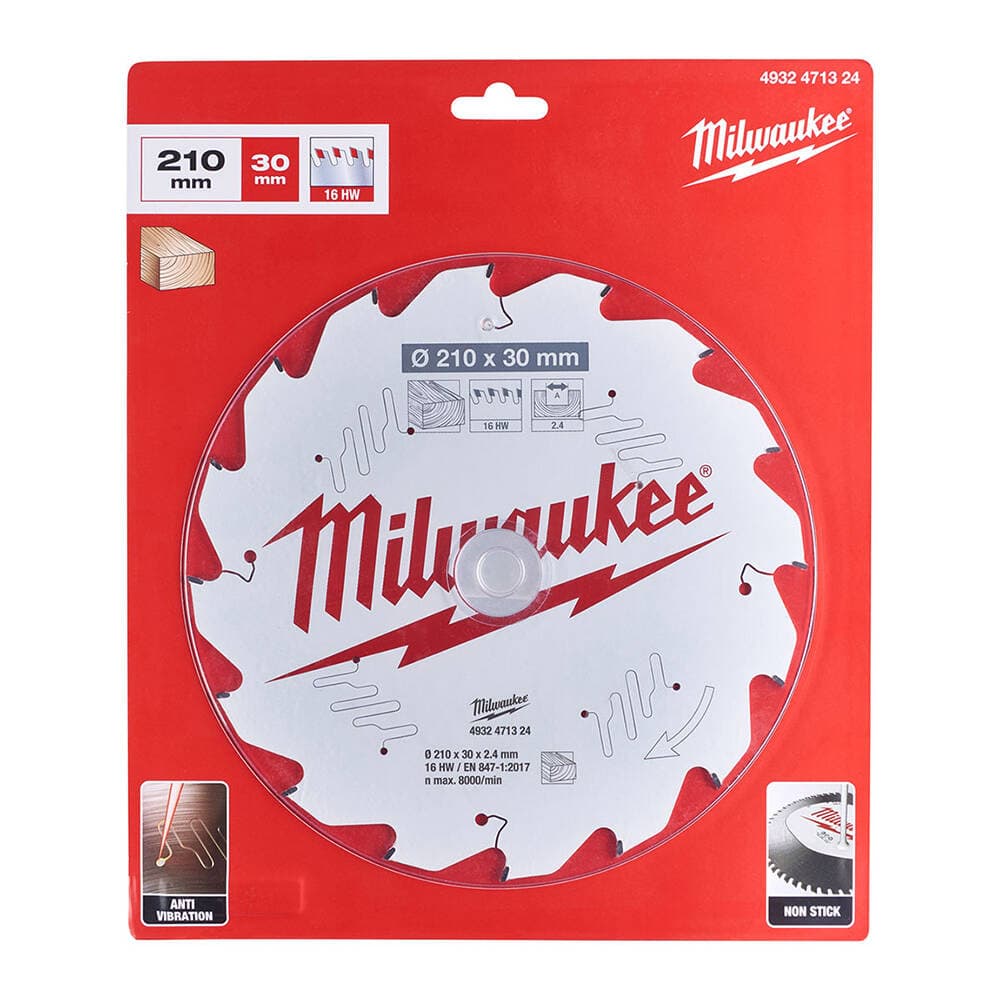 Milwaukee CSB P W 210x30x2.4x16 ATB Ahşap Daire Testere