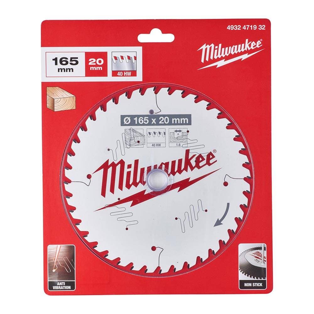 Milwaukee Daire Testere Csb Pw 165X20X1.6X40Diş M18 FPS55 uyumlu