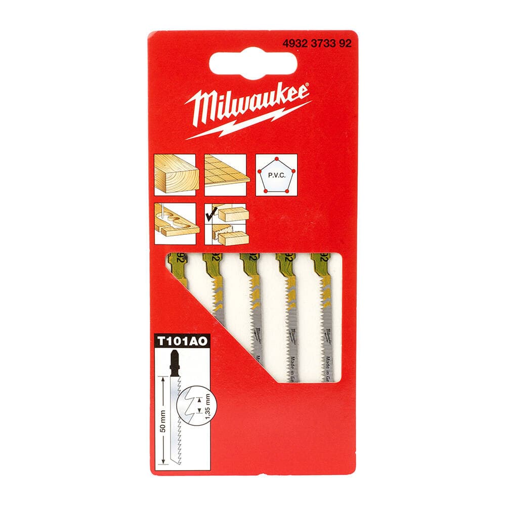 Milwaukee 50 mm T101AO Parke Laminat Hcs Dekupaj Bıçağı - 5'li
