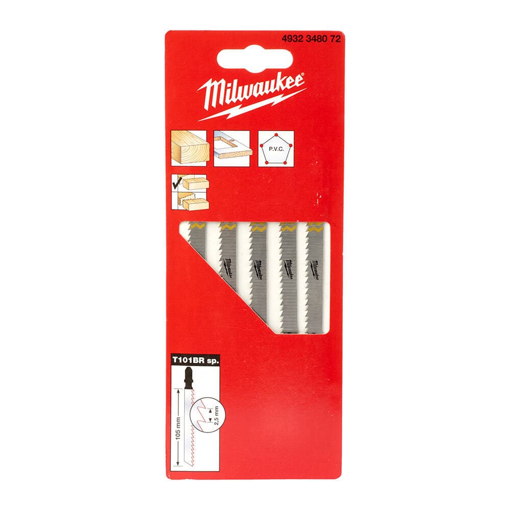 Milwaukee 105 mm T101Btsp Ahşap Dekupaj Bıçağı 5'li