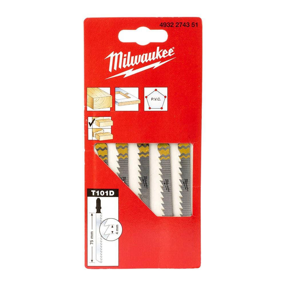Milwaukee 75 mm T101D Dekupaj Bıçağı Ağaç - 5'li