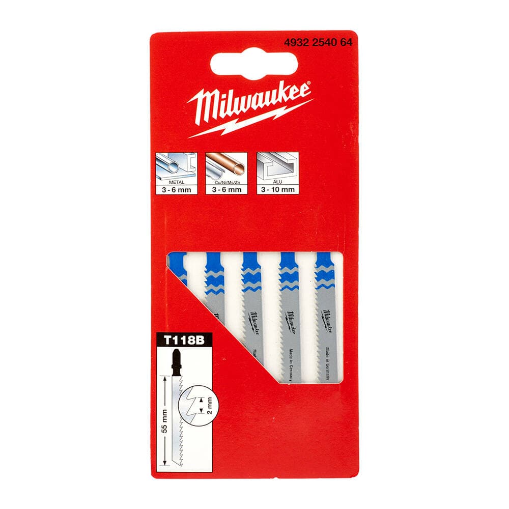 Milwaukee 55 mm T118B Dekupaj Bıçağı Metal - 5'li