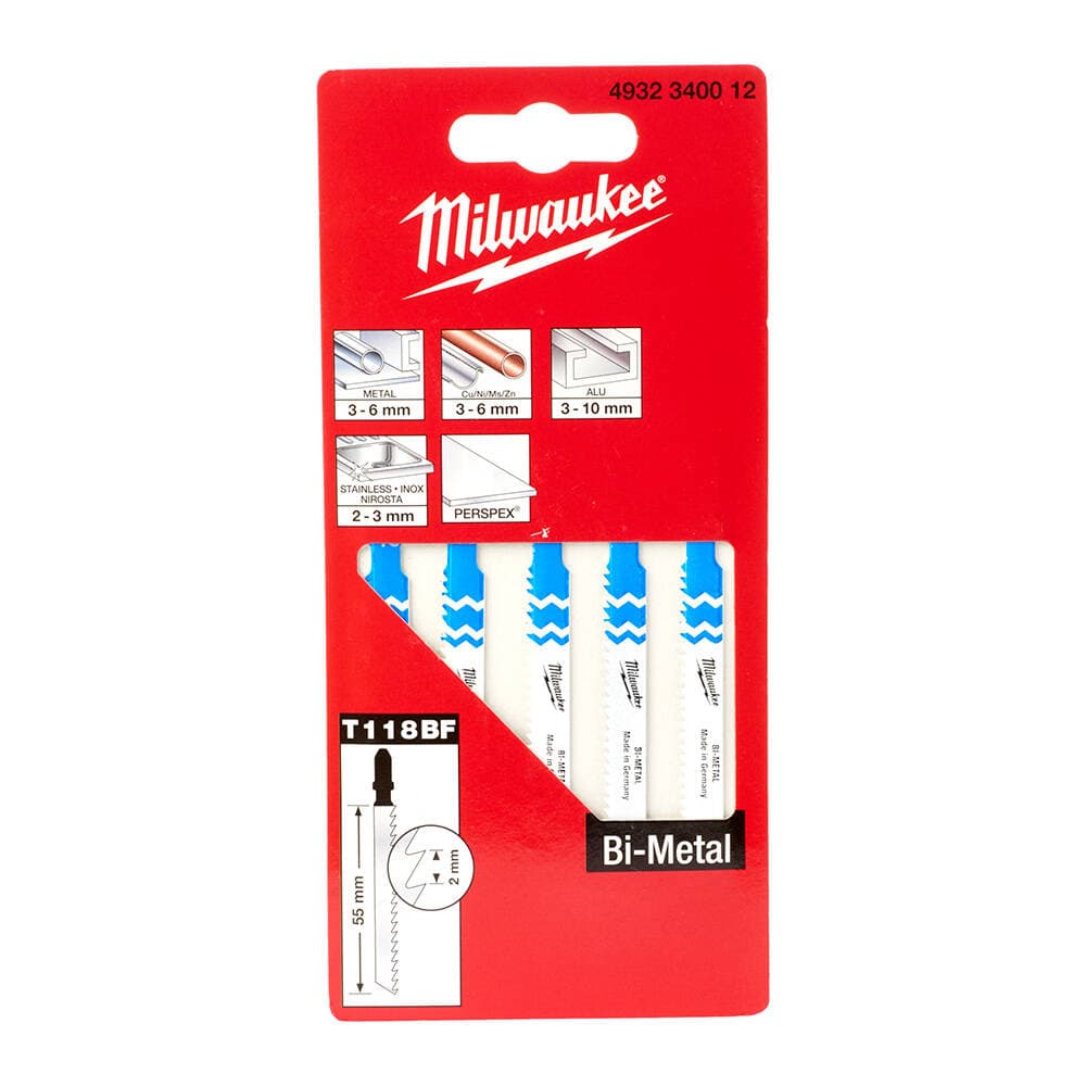 Milwaukee 55 mm T118Bf Dekupaj Bıçağı Bi-Metal - 5'li