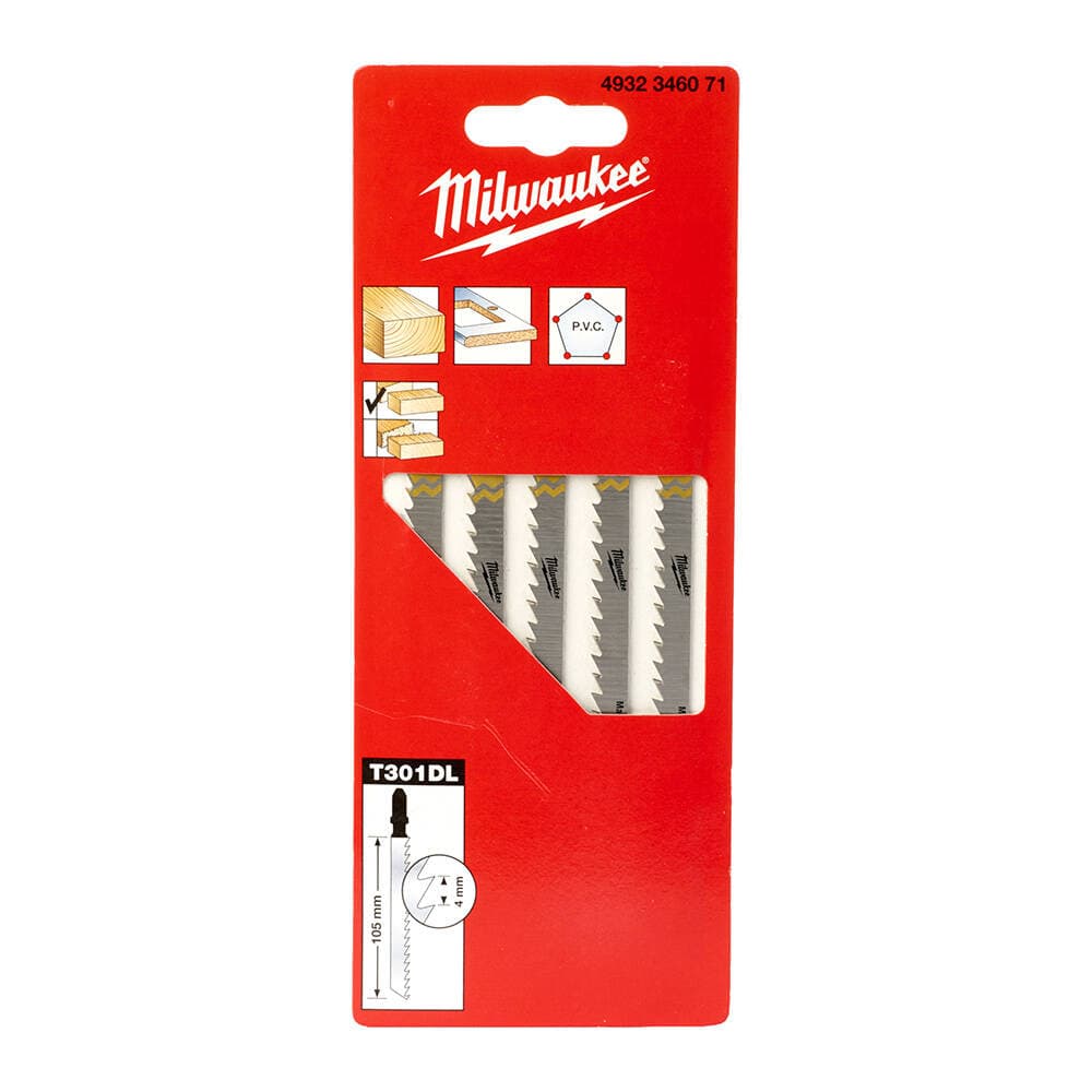 Milwaukee 100 mm T301Dl Dekupaj Bıçağı - 5'li