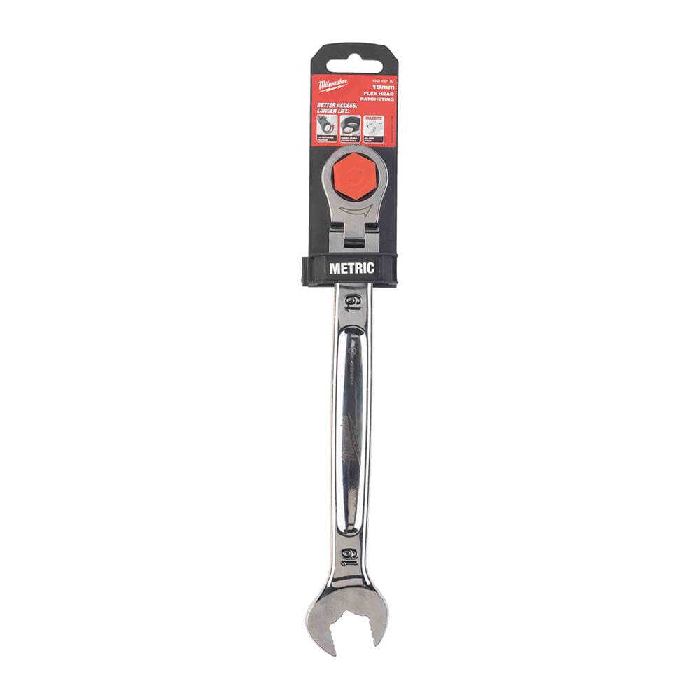 Milwaukee 19 mm Esnek Kafa Cırcırlı Kombine Anahtar