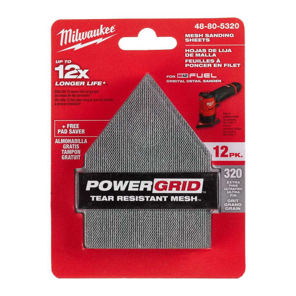 Milwaukee 67X92 HL G320 File Zımpara 12 Adet + Ped Koruyucu
