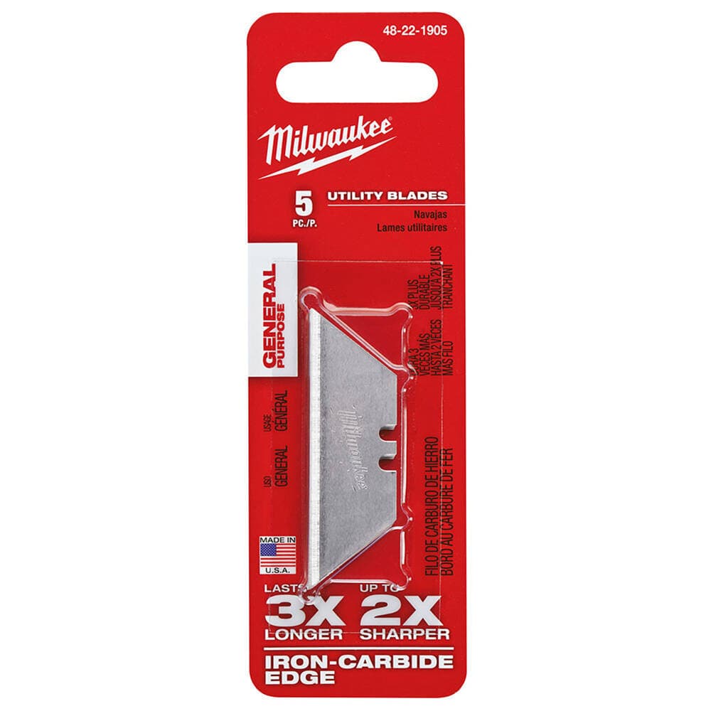 Milwaukee Genel Amaçlı Maket Bıçağı Yedeği - 5'li