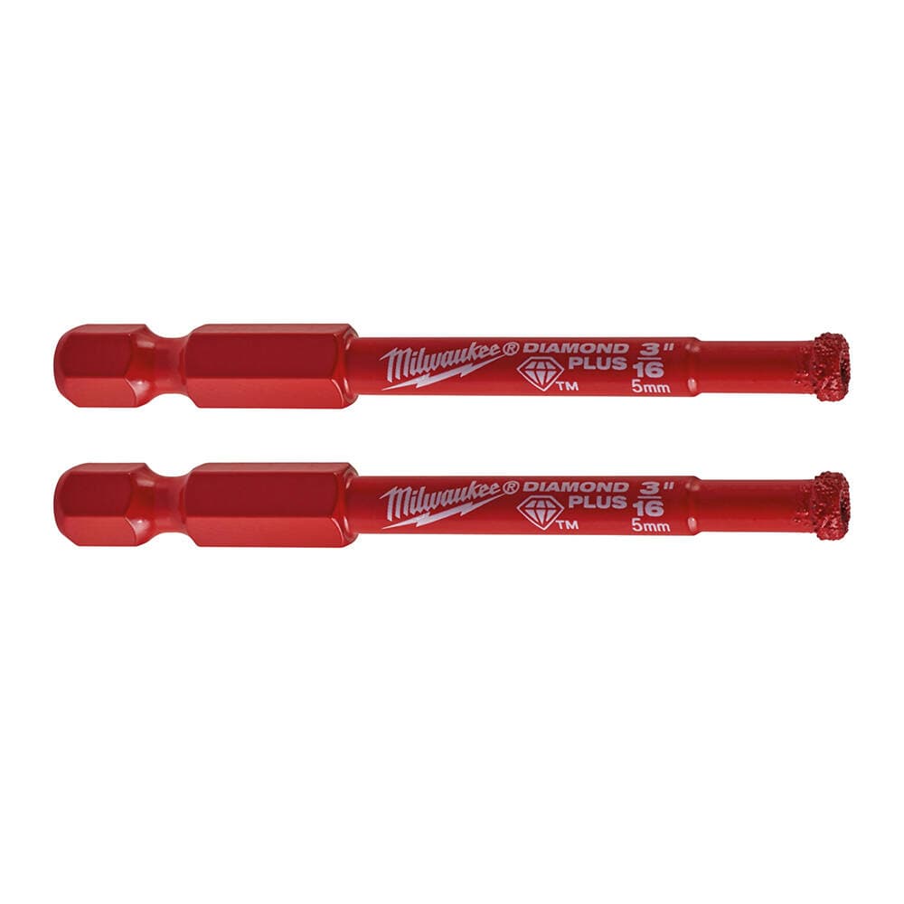 Milwaukee 2'li 5 mm 1/4" Hex Elmas Fayans Seramik Uç