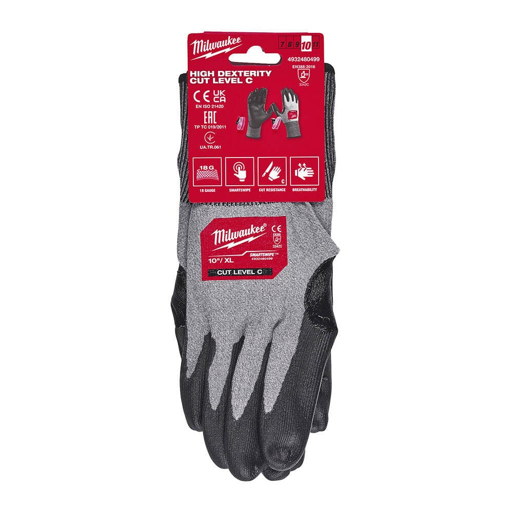 Milwaukee HI-DEX 2 Derece Kesik Korumalı Eldiven - 8/M