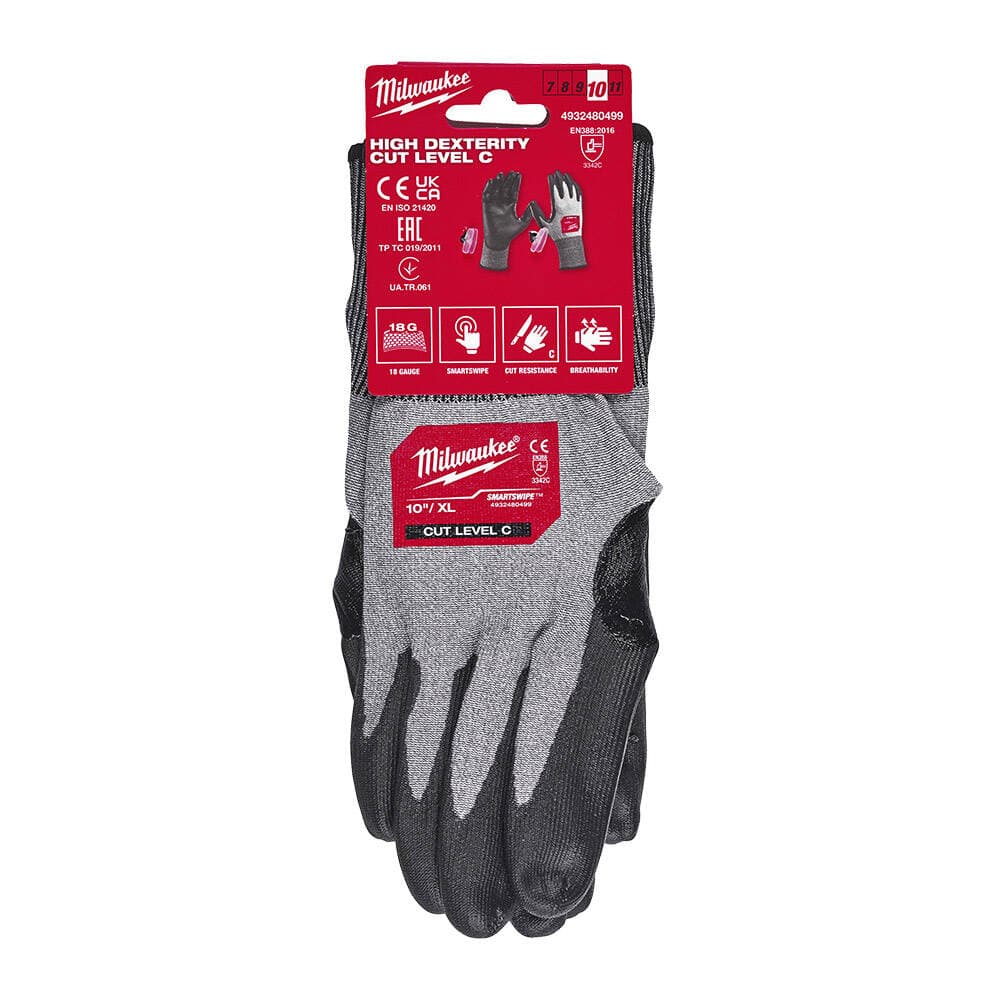 Milwaukee HI-DEX 3 Derece Kesik Korumalı Eldiven - 8/M