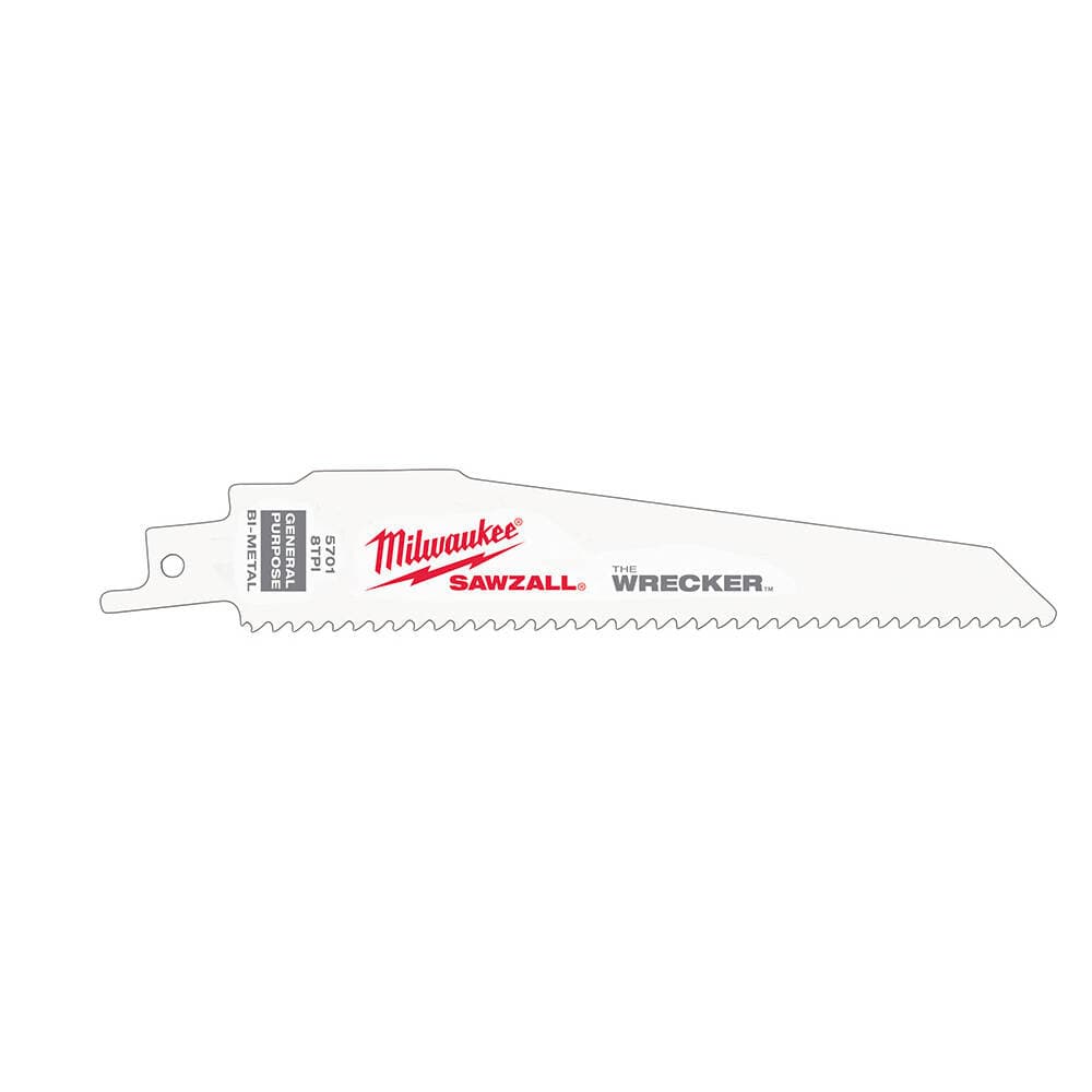 Milwaukee 150 mm Ekstra Ağır Hizmet Kılıç Testere Bi-Me.Co. - 5'li