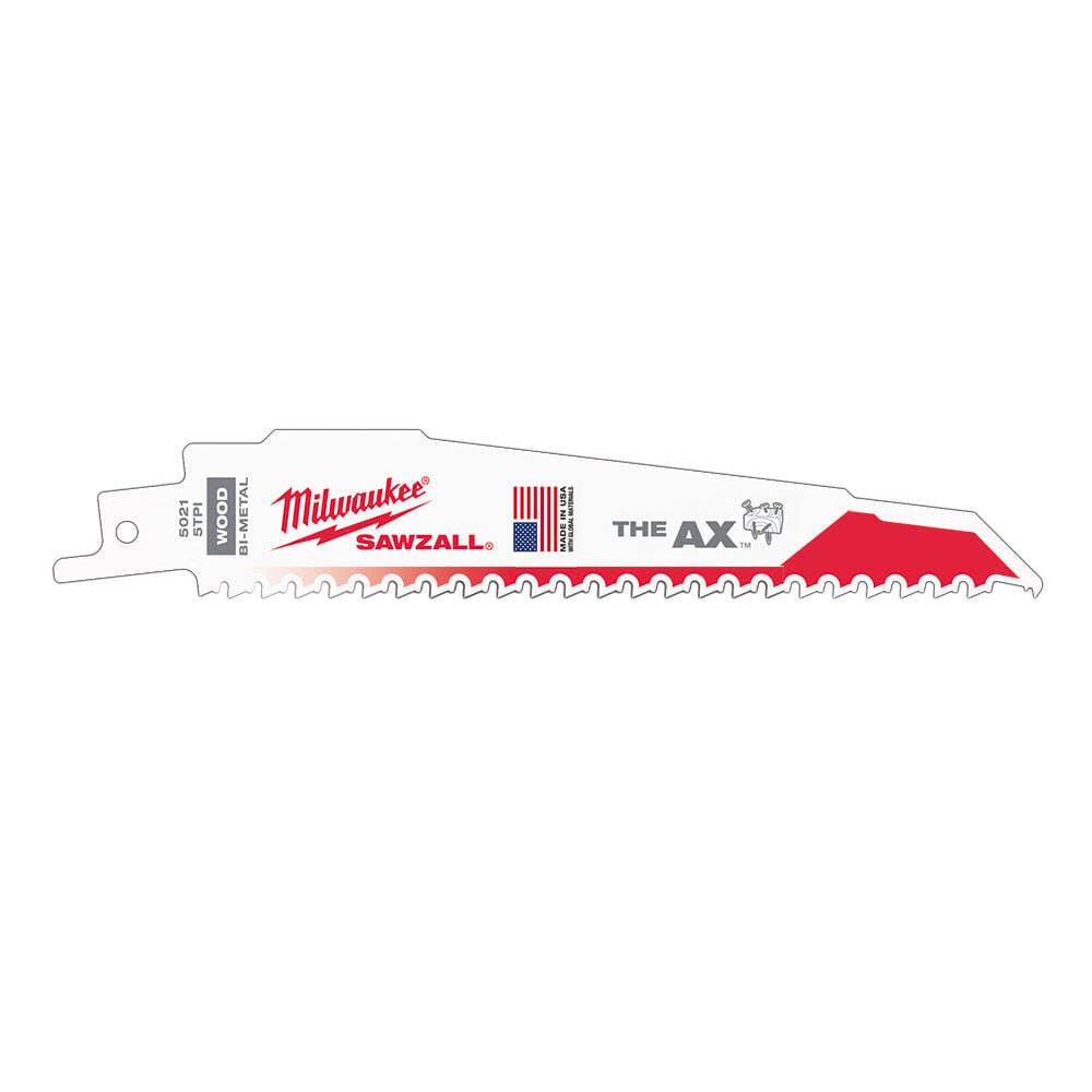 Milwaukee 150 mm Kılıç Testere Bi-Metal. Co Ahş./Alü-Pvc - 25'li