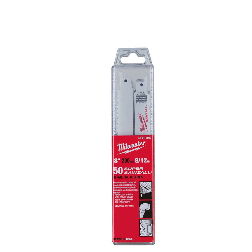 Milwaukee 200 mm Genel Amaçlı Kılıç Testere Bi-Metal. Co - 50'li (48016093)