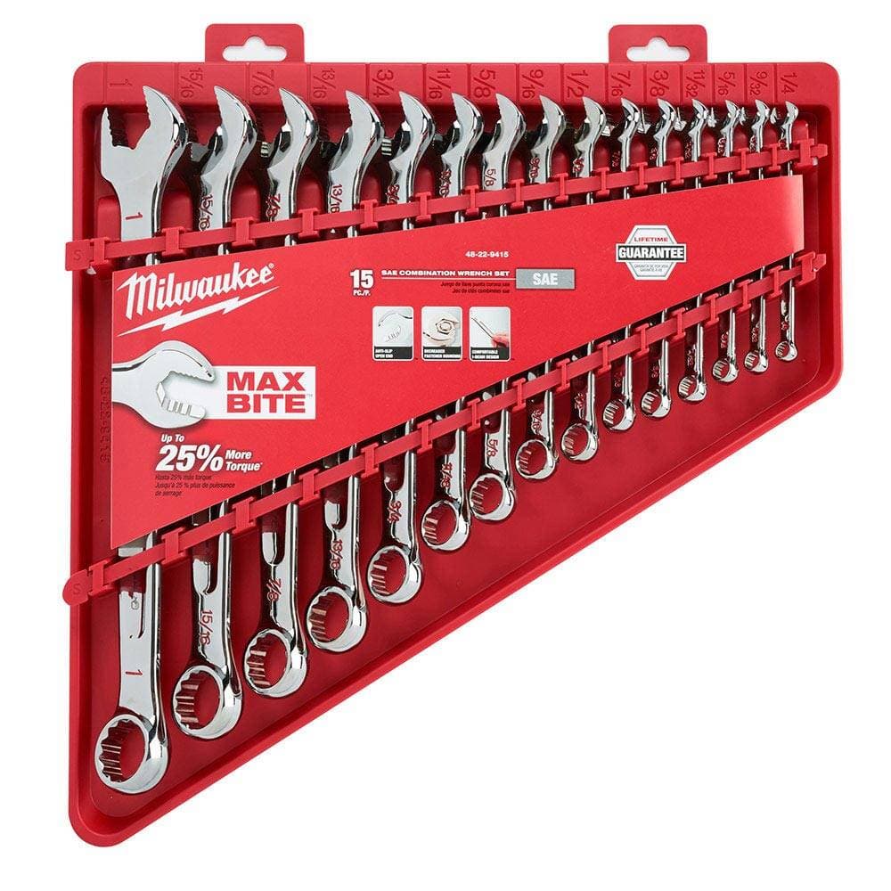 Milwaukee 15 Parça Maxbite Cırcırlı Kombine Anahtar Seti