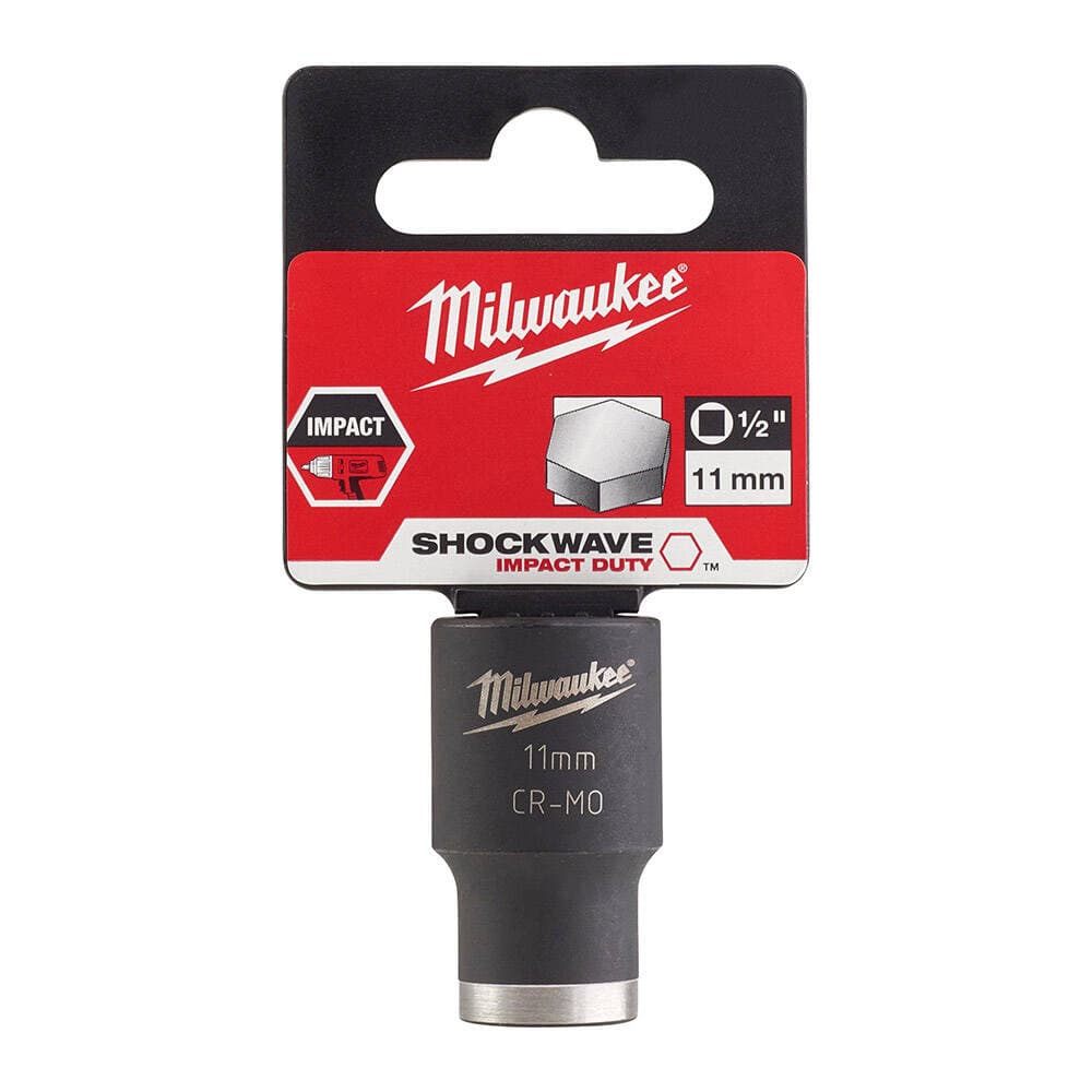 Milwaukee 11 mm Darbeli Lokma Endüstri Tip Shw 1/2 İnç Kısa (4932478036)